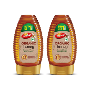 Dabur Squeezy Organic Honey Buy 1 Get 1 Free