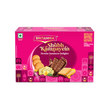 Britannia Shubhkamnaye Meetha Namkeen Delights Biscuits Gift Pack