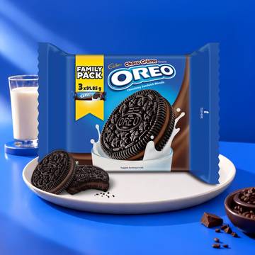 Oreo Chocolate Flavour Crème Sandwich Cream Biscuits Family Pack