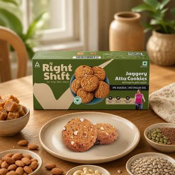 Right Shift Jaggery Atta Cookies