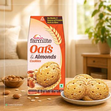 Sunfeast Farmlite Oats & Almonds Cookies