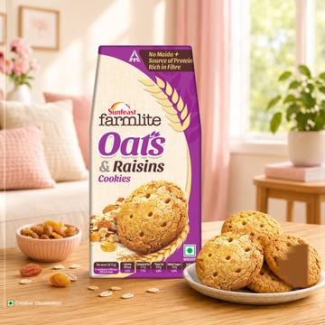 Sunfeast Farmlite Oats with Raisins Cookies