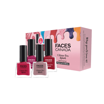 Faces Canada Ultime Pro Splash Mini Nail Paint Kit (Bold Essentials)