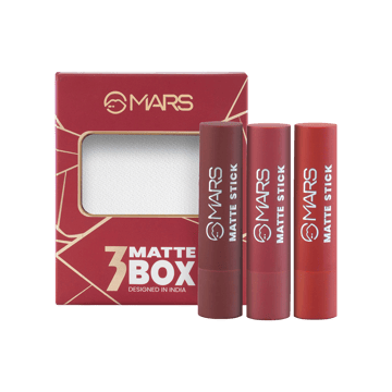 MARS Cosmetics Matte Box Lipstick Kit (Reds and Maroons 01)