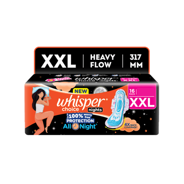 Whisper Choice Nights Sanitary Pads
