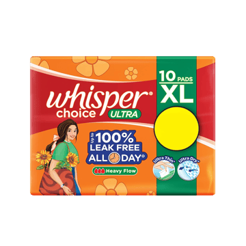 Whisper Choice Ultra Sanitary Pads (XL for Heavy Flow)
