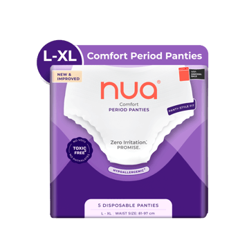 Nua Ultra-Absorbent Comfort Disposable Period Panty