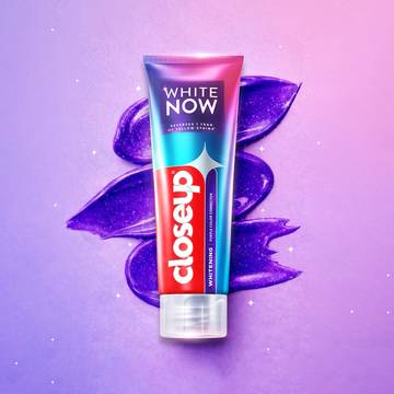 Closeup White Now - Purple Color Corrector Whitening Toothpaste