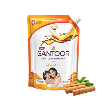 Santoor Classic Gentle Hand Wash with Sandalwood & Tulsi