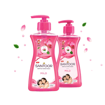 Santoor Mild Hand Wash Lotus & Tulsi - Buy 1 Get 1 Free