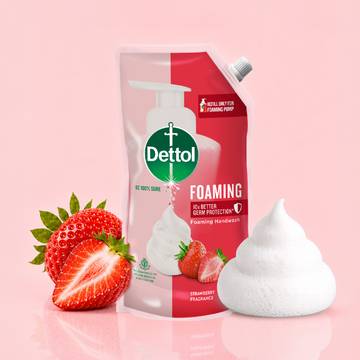 Dettol Strawberry Fragrance Foaming Handwash