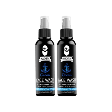 Muuchstac Ocean Face Wash for Men with Multi-Action Formula