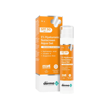 The Derma Co 1% Hyaluronic Sunscreen Gel Aqua (SPF 50 PA++++)
