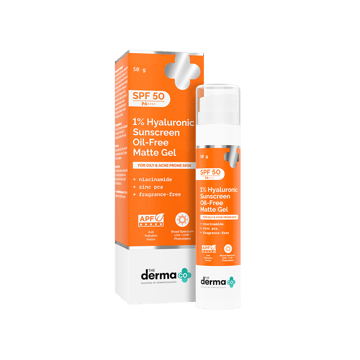 The Derma Co 1% Hyaluronic Oil-Free Sunscreen Gel (SPF 50 PA++++)