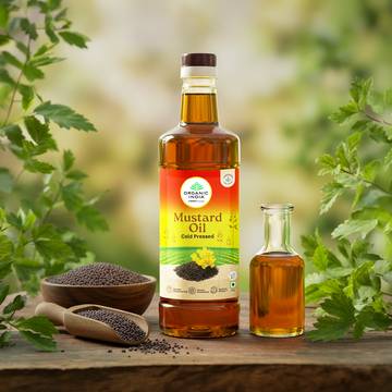 Organic India, A TATA Product - Organic Cold Pressed Mustard Oil