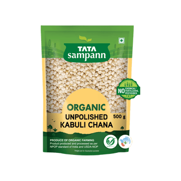 Tata Sampann Organic Kabuli Chana Unpolished