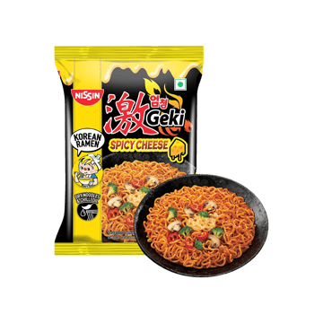Nissin Geki Spicy Cheese Korean Ramen Noodles