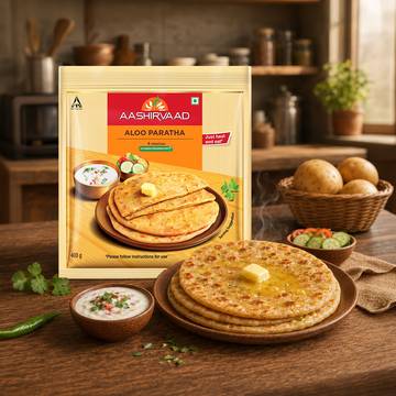 Aashirvaad Aloo Paratha (Heat & Eat)